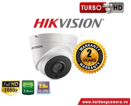 CAMERA HDTVI DOME HIKVISION DS-2CE56D0T-IT3 (2.0MP)