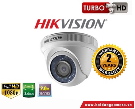 CAMERA HDTVI DOME HIKVISION DS-2CE56D0T-IR (2.0MP)