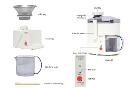 Máy ép hoa quả Panasonic MJ-68MWRA